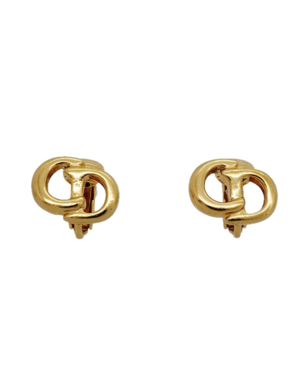Dior Earrings CD Logo Gold Plated